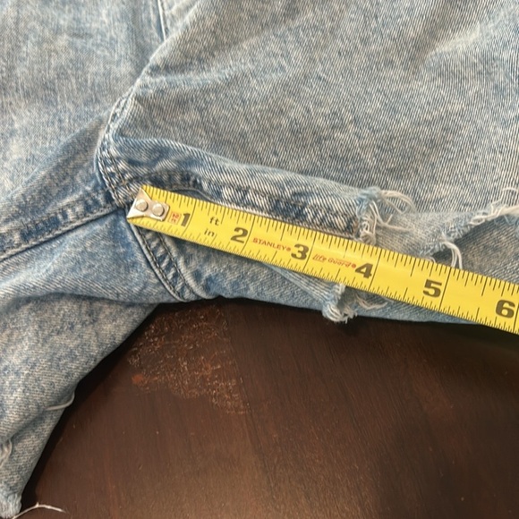 Gap Distressed Denim Short Overalls Shortalls Size S - Picture 14 of 17